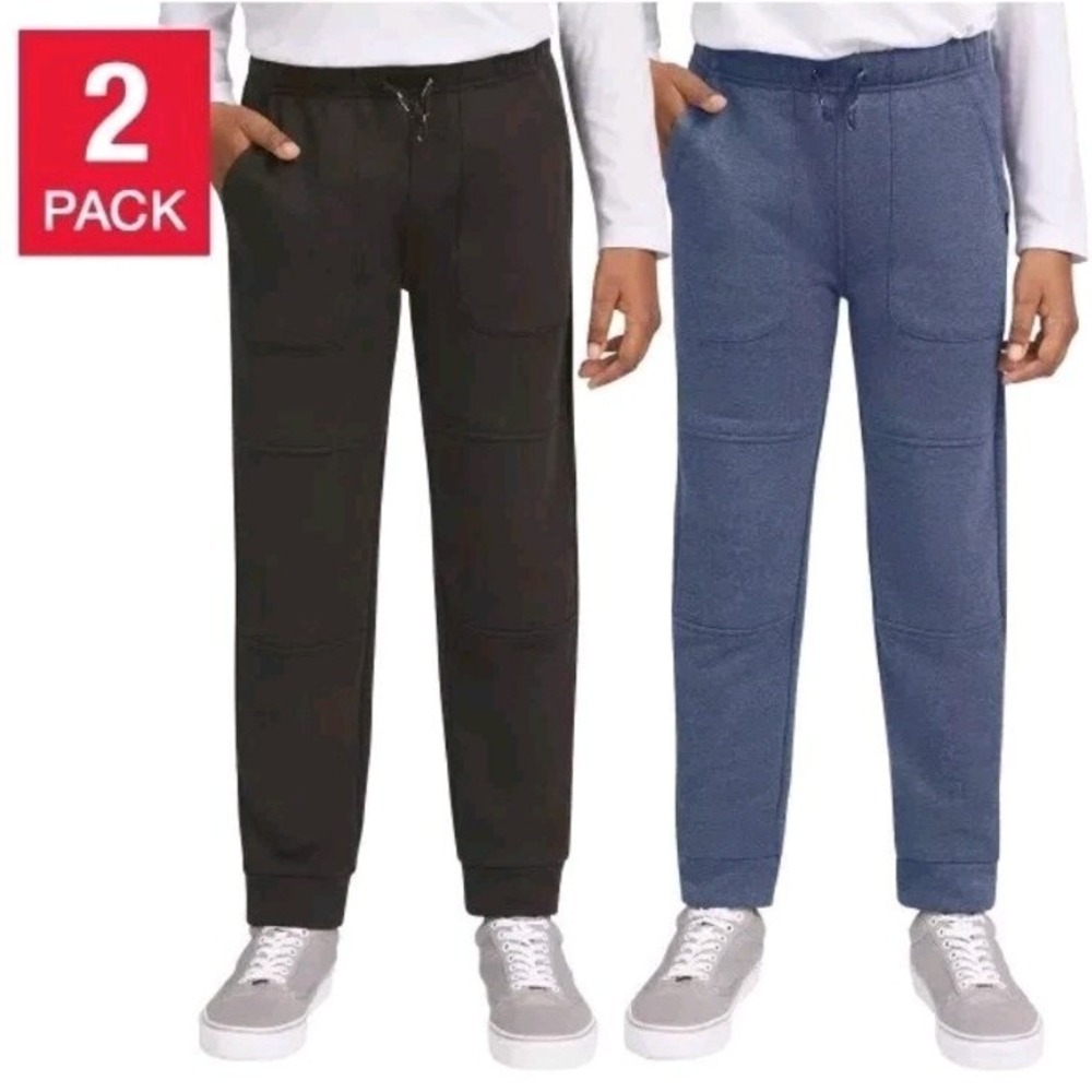 Lee Youth 2-Pack Rugged‎ Knee Joggers,  XS 5/6 Blue & Black